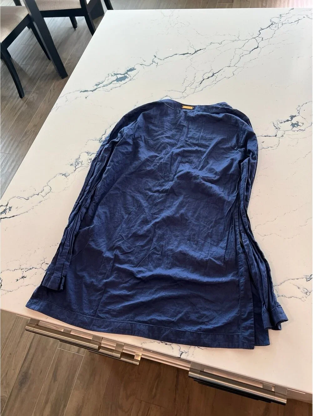Michael Kors tunic size medium boho 100% cotton navy blue
